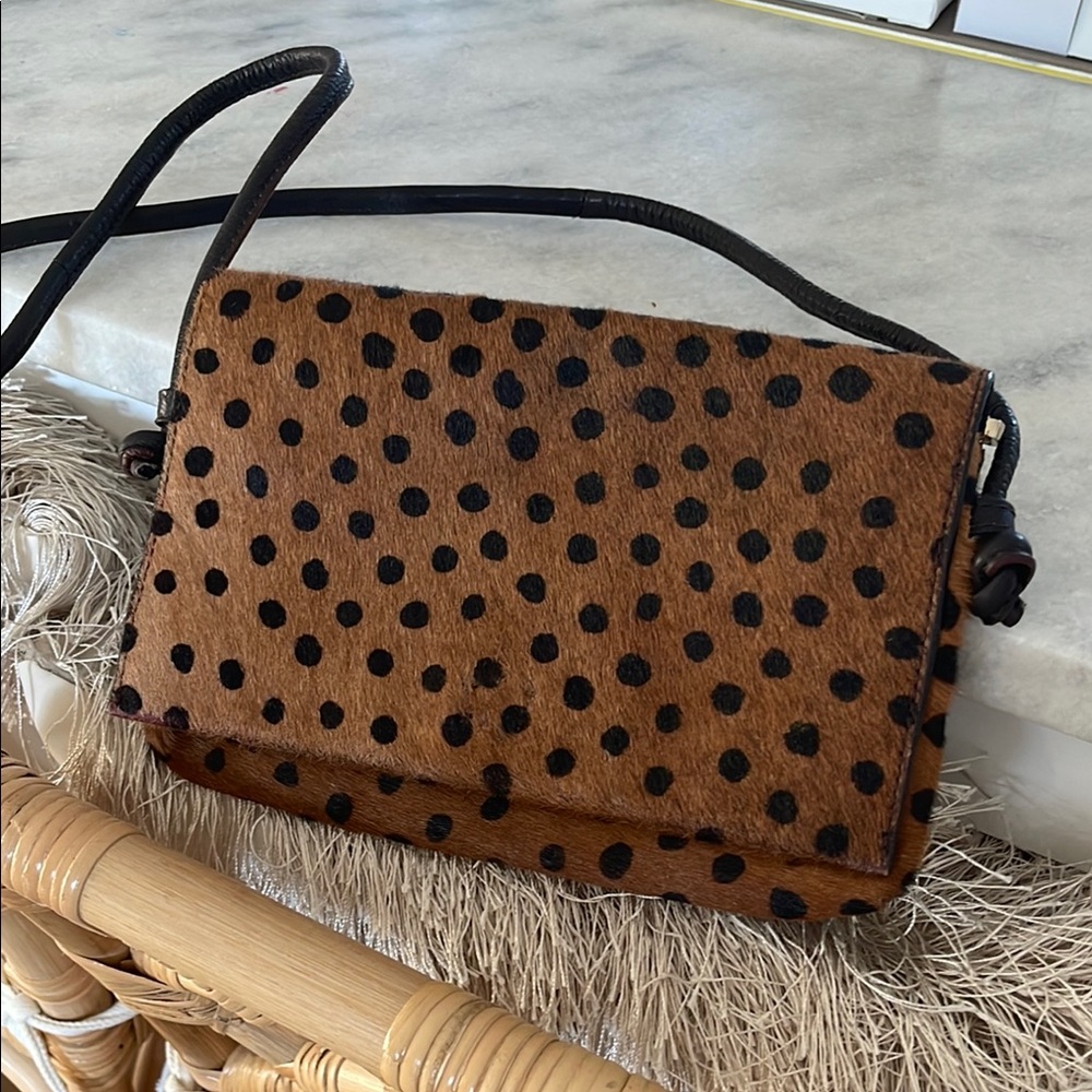 From Italy.. chic fur cross body bag or clutch ..
